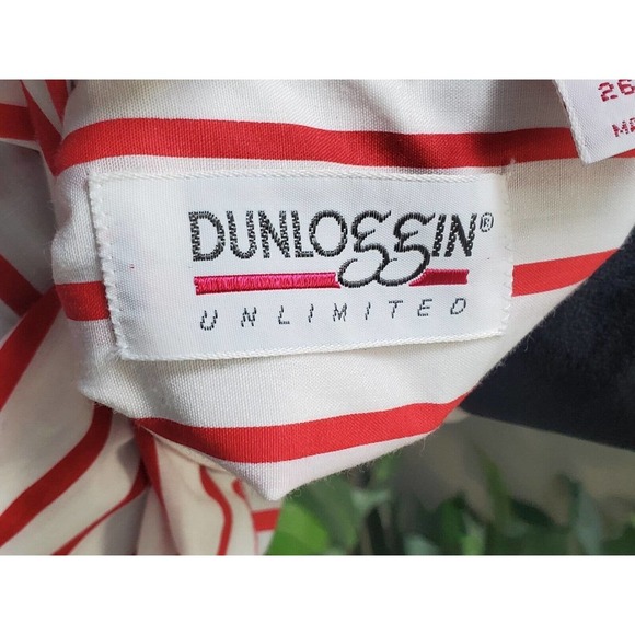 Vintage Dunloggin White Cotton Collared Long Sleeve Buttons Down Shirt Size 26W - Picture 8 of 12